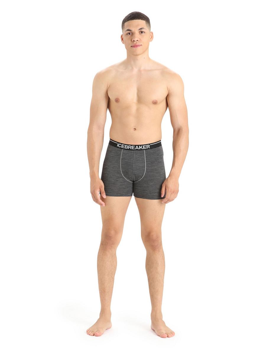 Gritstone Heather Icebreaker Merino Anatomica Boxers Men's Underwear | AU 1314WNBY